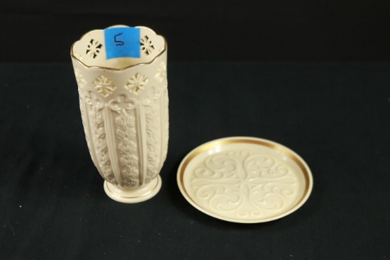 Lenox Vase & Plate