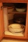 Cabinet with Cake Pans & Misc Baking Dishes