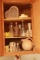 Cabinet with Assorted Kichenware