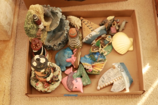 Box of Nautical Figurines
