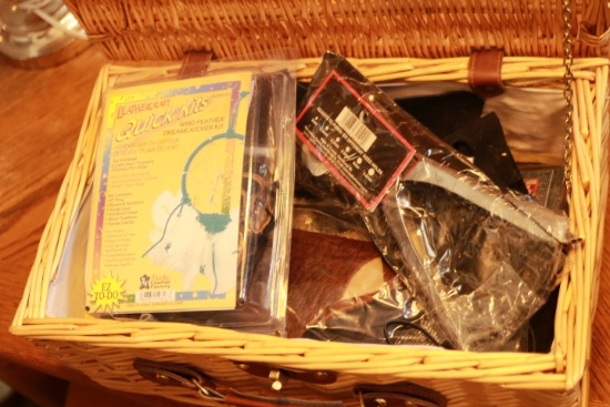 Picnic Basket & Leather Tools