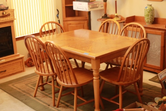 Oak Table & 6 Chairs