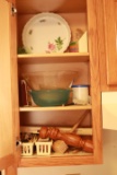 Cbainet with Assorted Kitchen Items