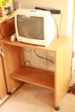 Rolling Cart with Admiral TV