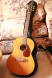 Yamaha FG-75 Guitar with Case & Stand