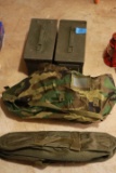 2 Ammo Cans & Military Bags