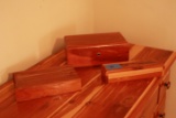 3 Cedar Boxes