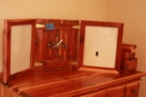 Cedar Picture Frame with Clock