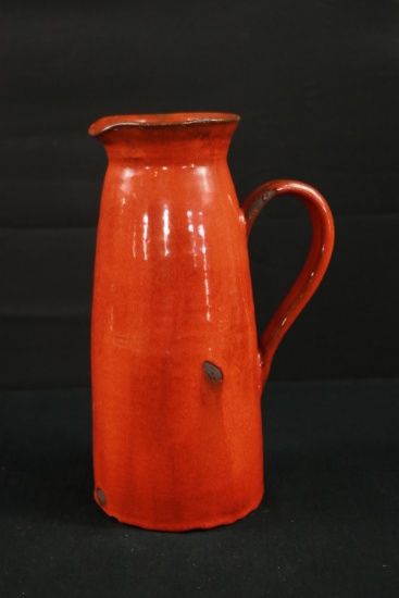 Red Ceramic Pitcher