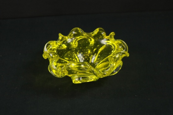 Vaseline Glass Bowl