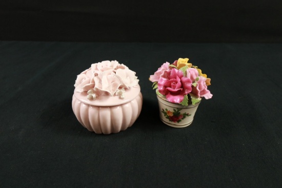 Royal Ablert Flower & Powder Box