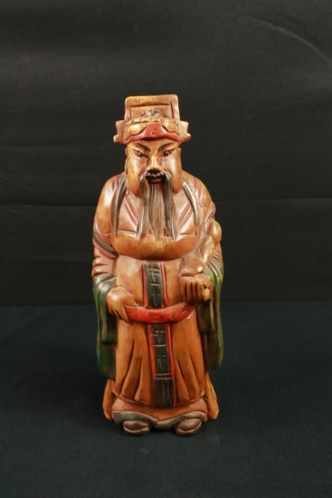 Asian Style Wooden Figurine