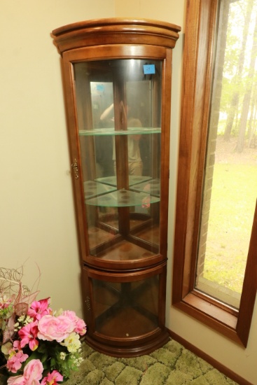 Corner Glass Display Case