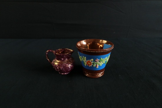 Lusterware Cup & Pitcher