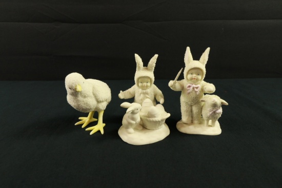 3 Department 56 Snow Baby Figurines