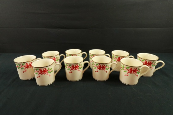 10 lenox Holiday Mugs