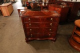 Hickory Chair Mahogany 4 Drawer Chest with Brass Lion Pulls