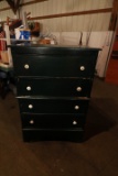 Green Painted Chest of Drawers