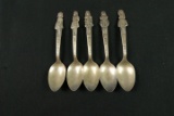 Carlton Silver Plate Dionne Quintuplet Spoons