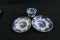 Carlton Oriental Pattern 2 Saucers & Cup