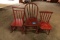 3 Painted Childrens Chairs