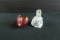 Glass Swan & Girl Figurine