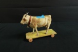 Antique Pull Cow Toy
