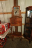 Antique Oak Gentlemans Shaving Stand