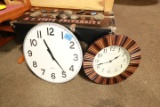 2 Battery Operated Wall Clocks