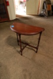 Walnut Half Moon Table