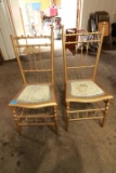 2 Gold Painted Victorian Chairs