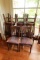 8 Antique Oak Dining Chairs
