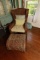 Wicker Chair & Ottoman