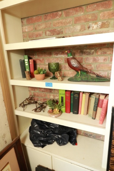 Contents of Shelves, Books, Pheasant, Misc
