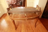 French Provincial Style Dining Table with 2 Leaves