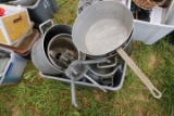 Box of Pots, Pans & Misc Kitchenware