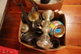 Box of Misc Vases, Pots & Misc