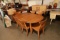 Willet Mid Century Maple Dining Table with 6 Chairs & 1 Leaf
