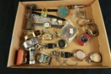 Box of Lighters, Watches & Misc