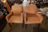 2 Upholostered Arm Chairs