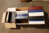 2 Boxes of Binders & Box of Picture Frames