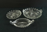 3 Pieces of American Fostoria Glassware
