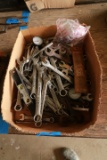 Box of Assorted Wrenches & Misc