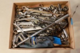 Box of Assorted Sockets & Wrenches