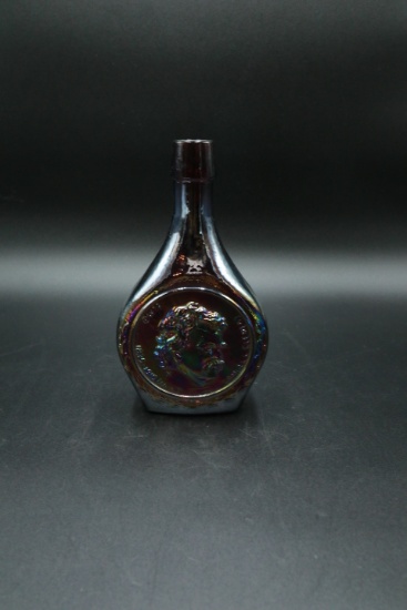 Carnival Glass Mark Twain Commemorative Bottle