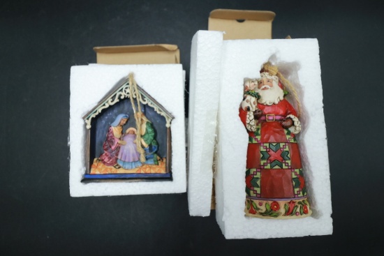 2 Jim Shore Christmas Pieces in Box