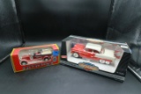 2 Die Cast Cars -- 55 Bel Air & Fire Truck