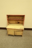 Antique Child's Toy Cabinet
