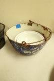 Antique Spatterware Porcelain Bowl & 2 Bowls