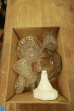Box of Victorian Glassware Pieces